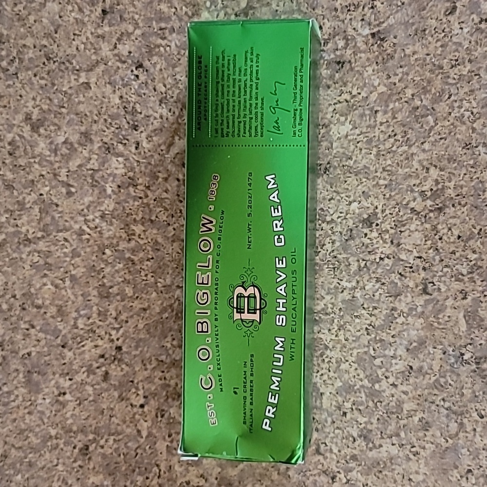 Brand new co bigelow premium shave cream